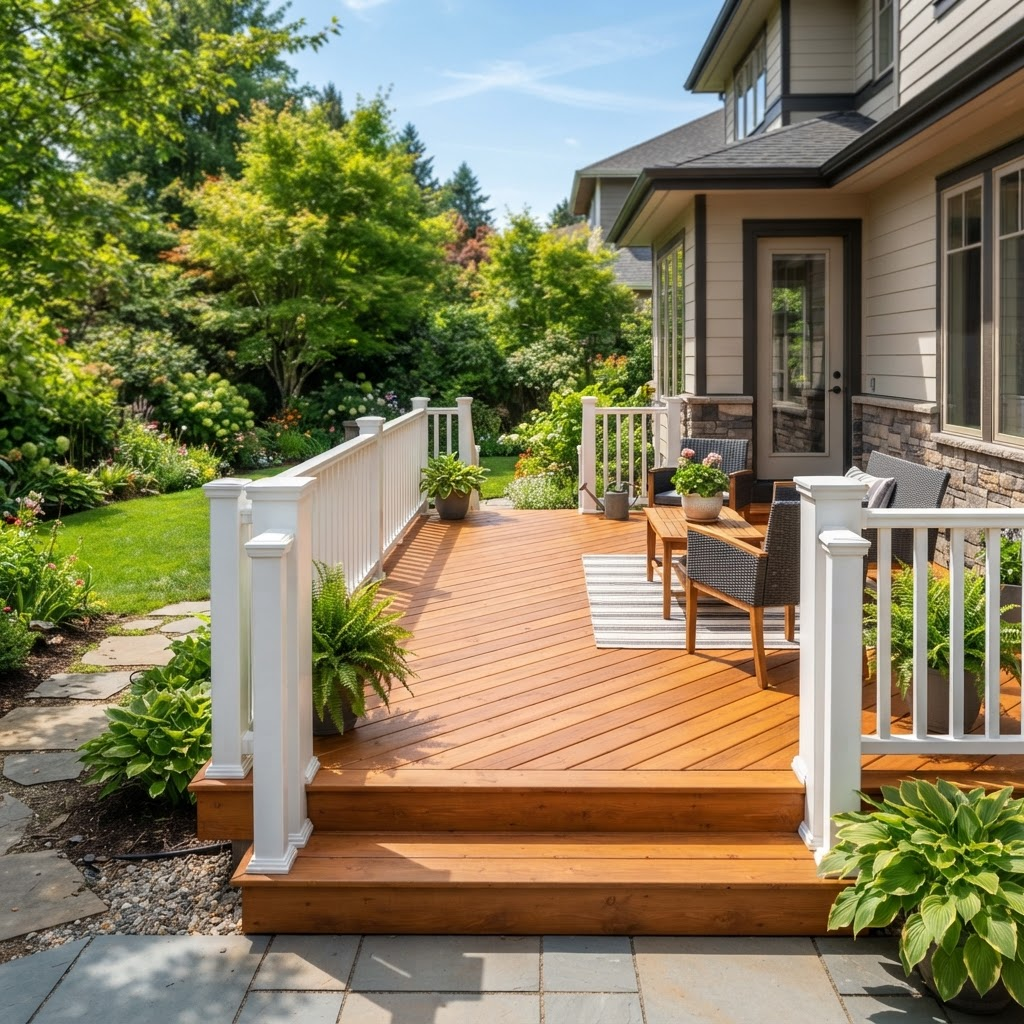 Solid-Stain Deck Refurbish